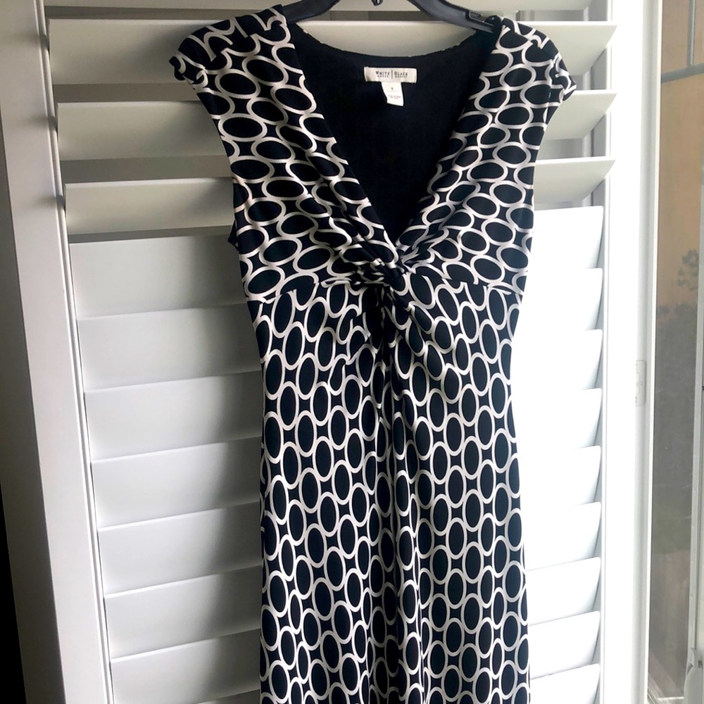 Black and White midi dress